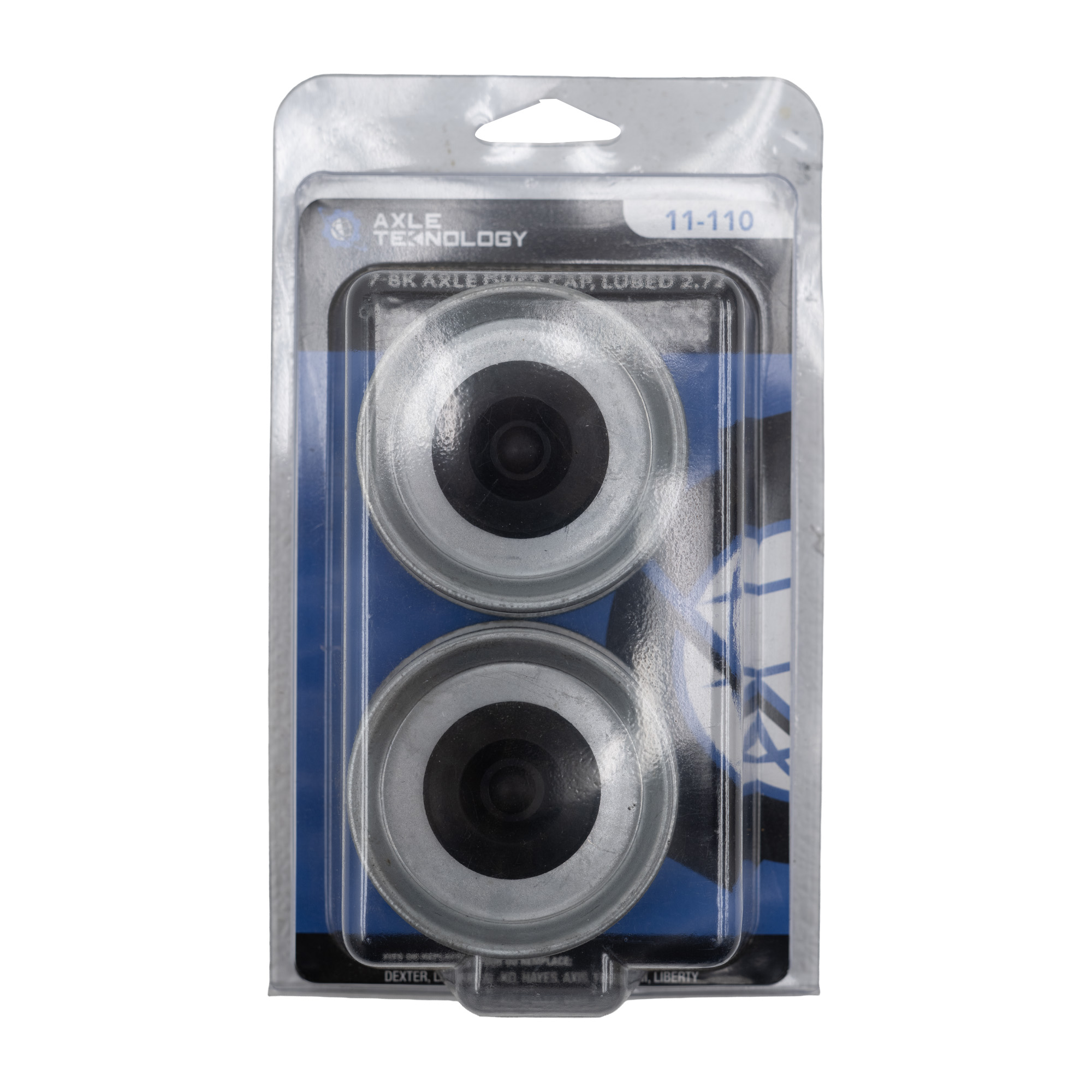 Genuine AxleTek Trailer Hub Cap Component | Dust Cap | Lubed 2.72 for 7-8K axle. Includes plug | 11-110