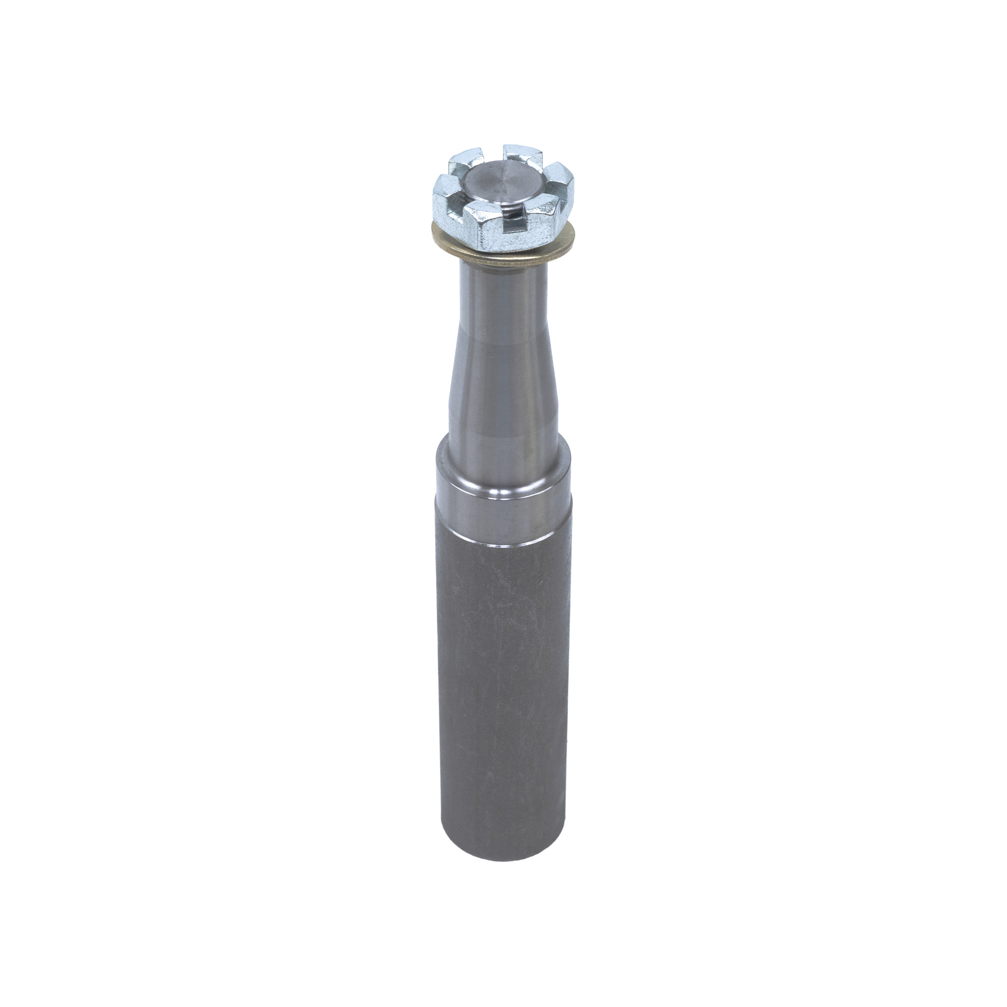 Trailer Axle Spindle Component | Spindle 1.75in x 10.75in Rnd with washer & nut | 11-384