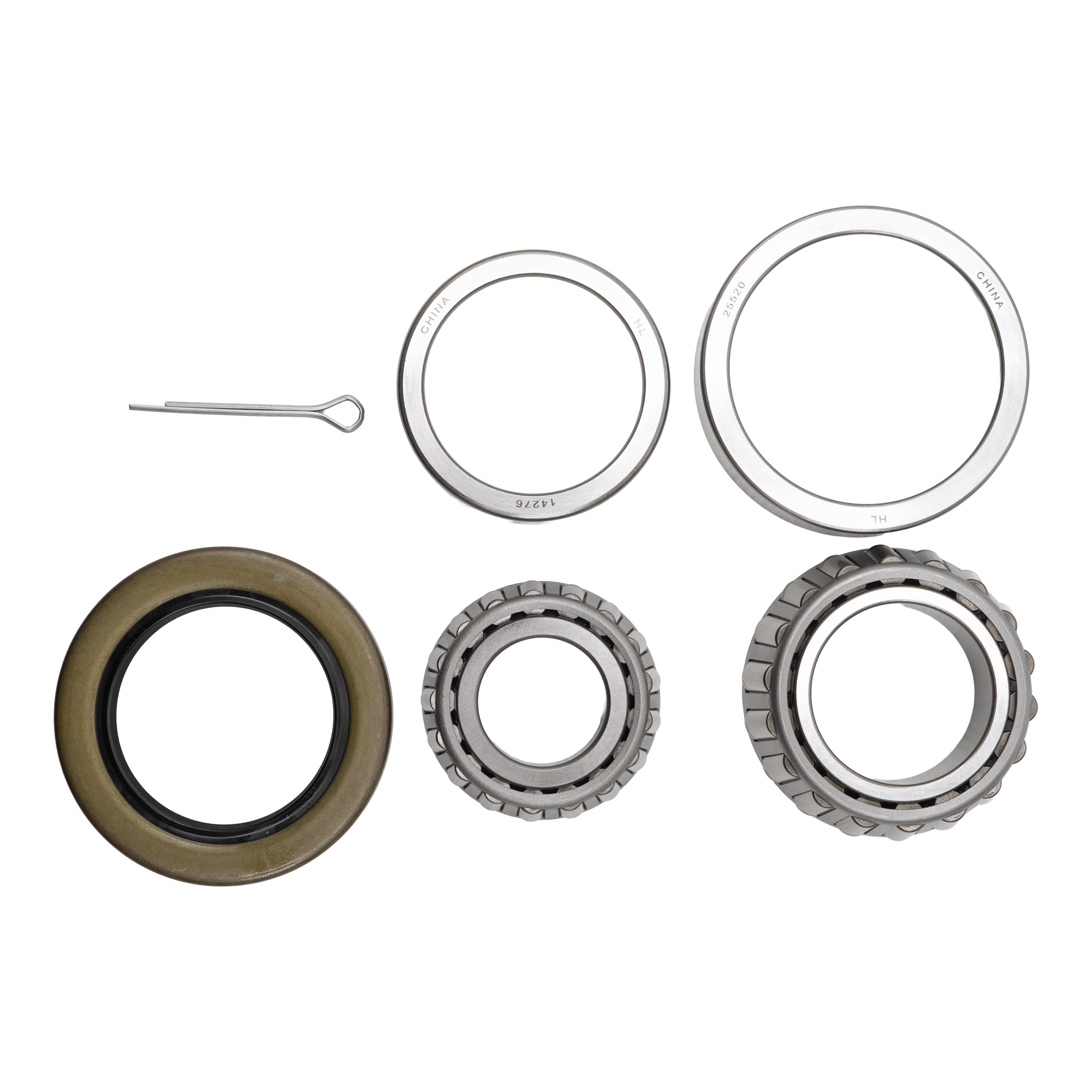 Genuine AxleTek Trailer Axle Bearing | Bearing Kit 7K Kit - 25580 Inner / 14125A Outer Bearing & 2.250" Seal I.D | 11-535