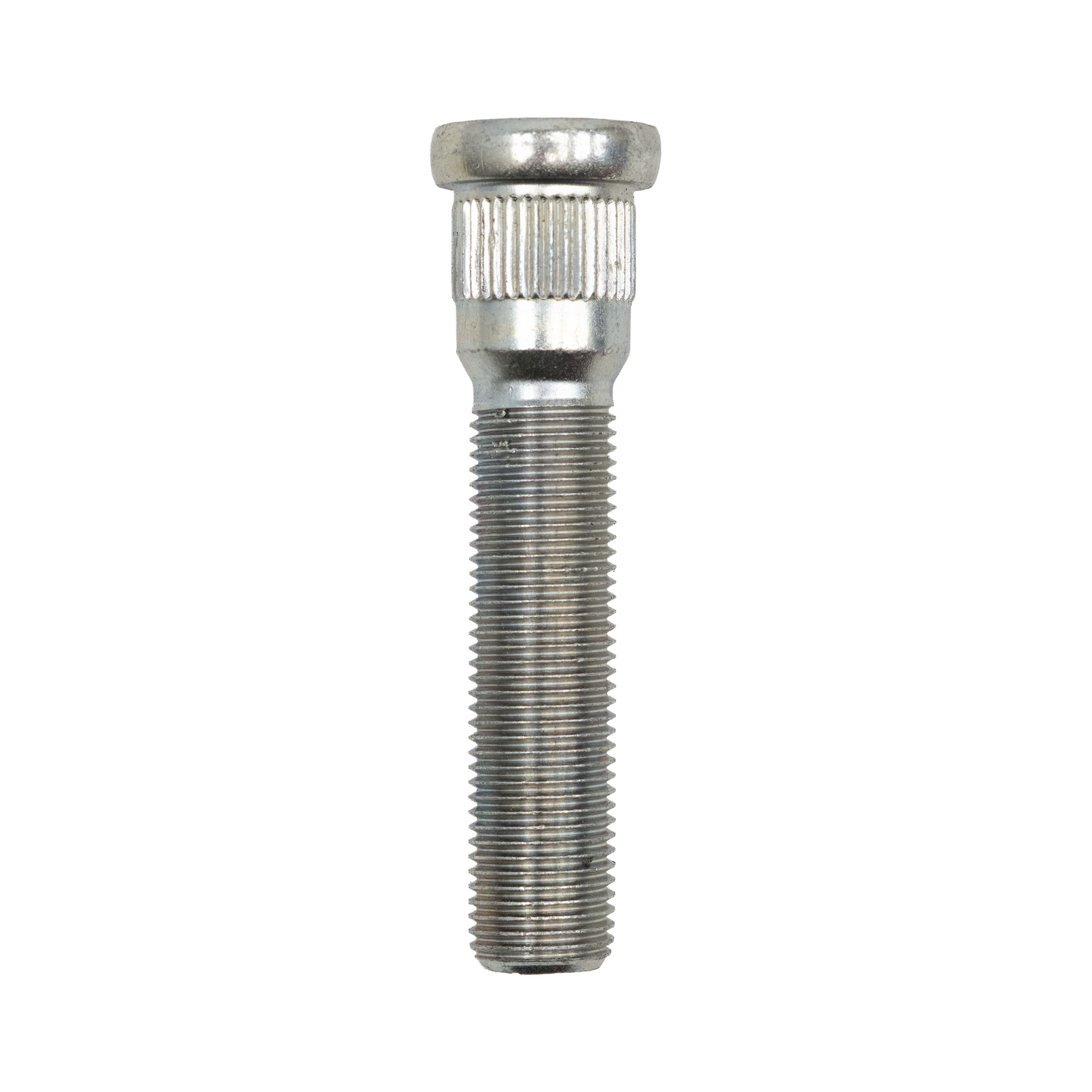 Trailer Wheel Hardware | Stud Press-in 1/2"-20 x 1.99" long,.39 Spline Length,.610 knurl | Yellow Zinc HW-122 | 11-607
