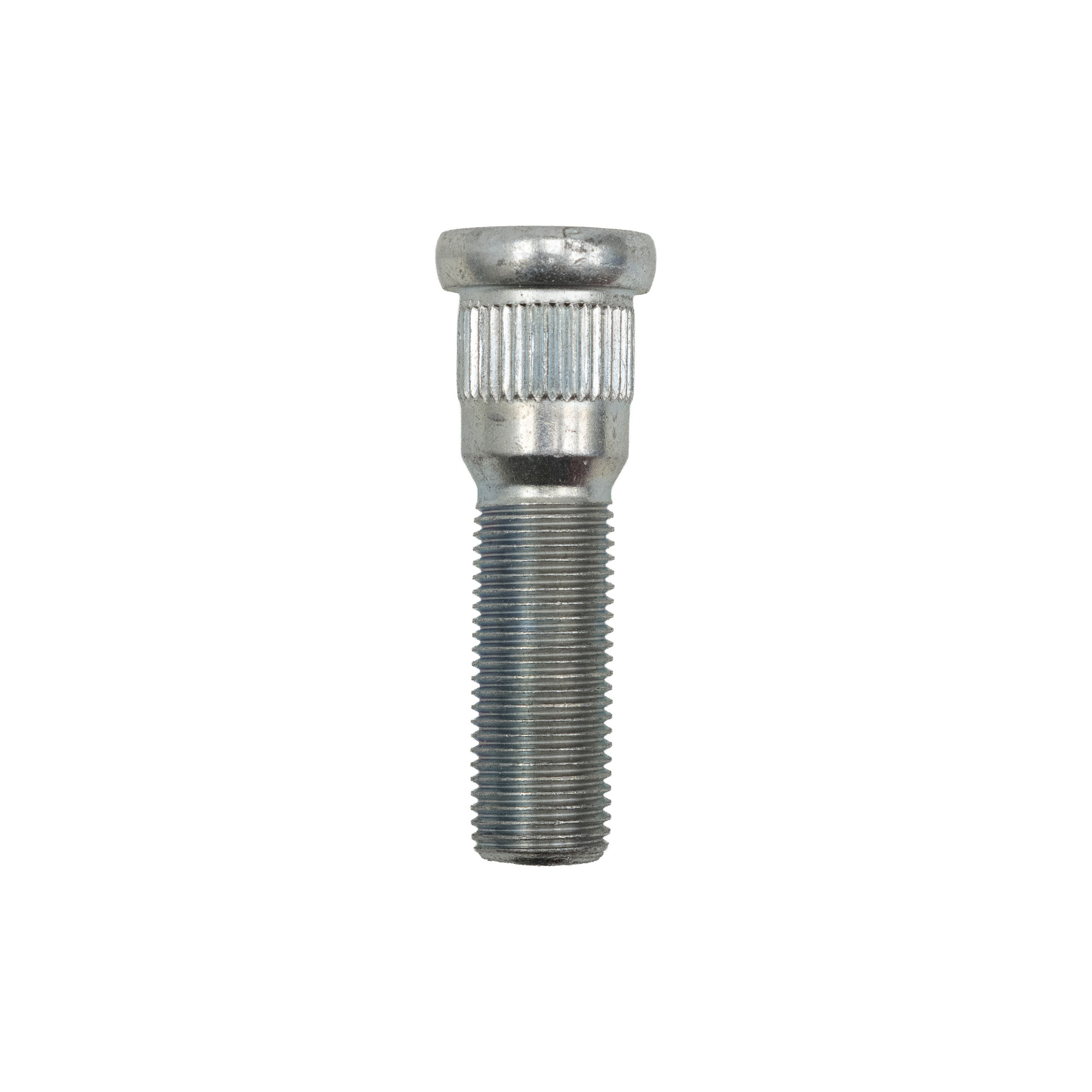Trailer Wheel Hardware | Stud Press-in 1/2"-20 x 2.45" long,.39 Spline Length,.610 knurl | Yellow Zinc HW-122-LT | 11-608