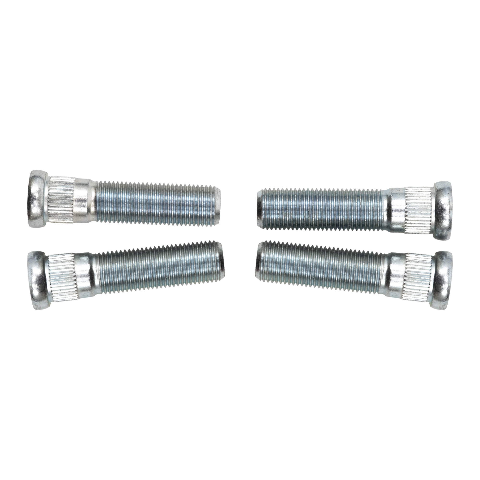 Genuine AxleTek Trailer Wheel Hardware | Stud Press-in 9/16"-18 | 2.30 Stud Length,.31 Spline Length,.689 knurl | Yellow Zinc - | 11-610