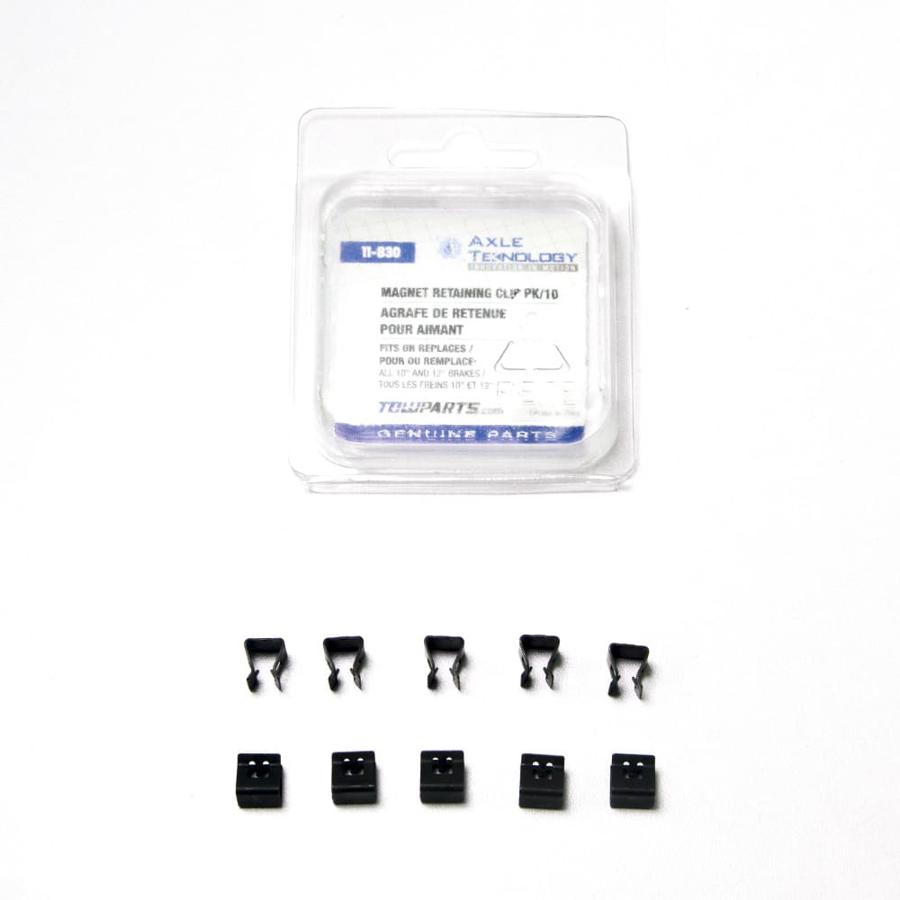 10" and 12" Electric Trailer Brake Magnet Retaining Clips (10 Pack)