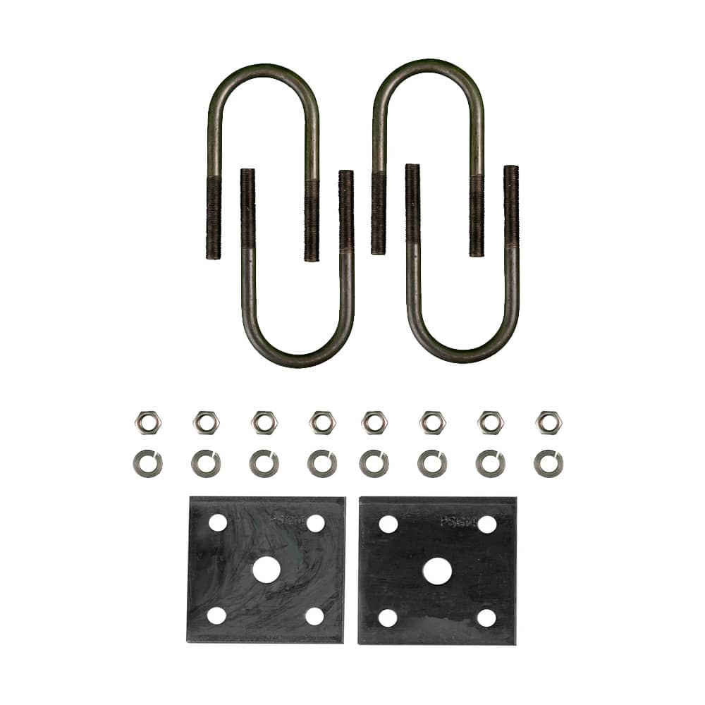 2000 lb 1/4" Trailer U-bolt kit for 1 3/4" Tube Trailer Axles