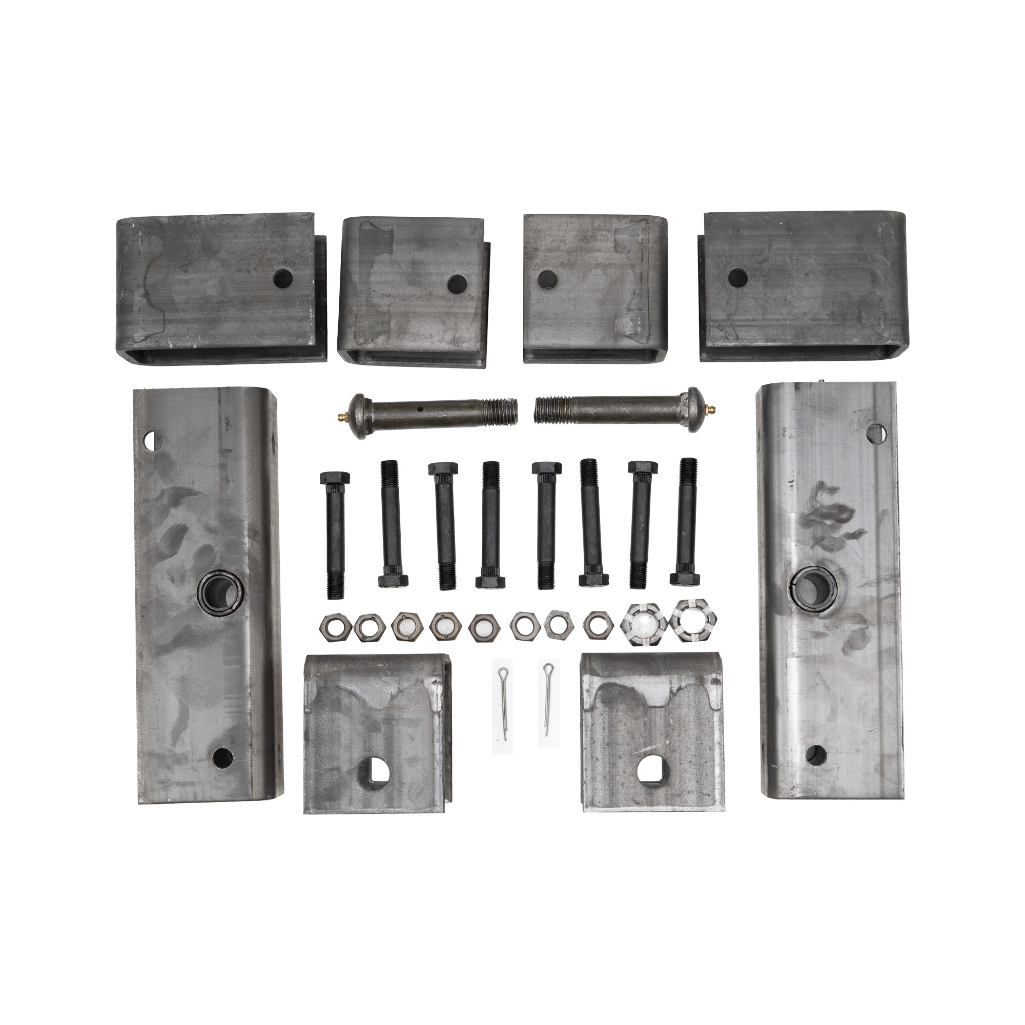 Genuine AxleTek Trailer Spring Hanger | Hanger Kit | Tandem for 2.00" Slipper Springs 4" Hangers E5541 (5.2-8K lb Axles) APT6SE-HD - | 21-204