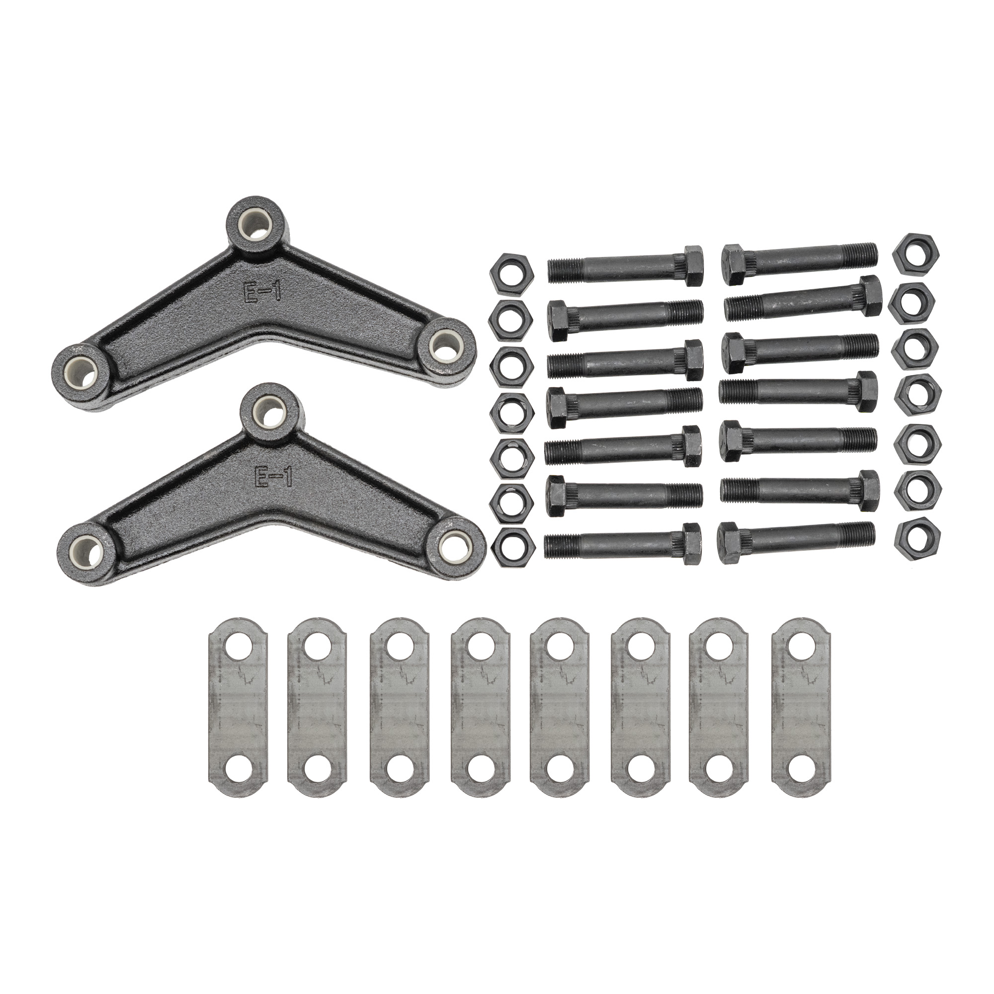 Genuine AxleTek Trailer Spring Hanger | Suspension Repair 2.625 Kit 1.75" Springs & E1 Cast Eq - | 21-500