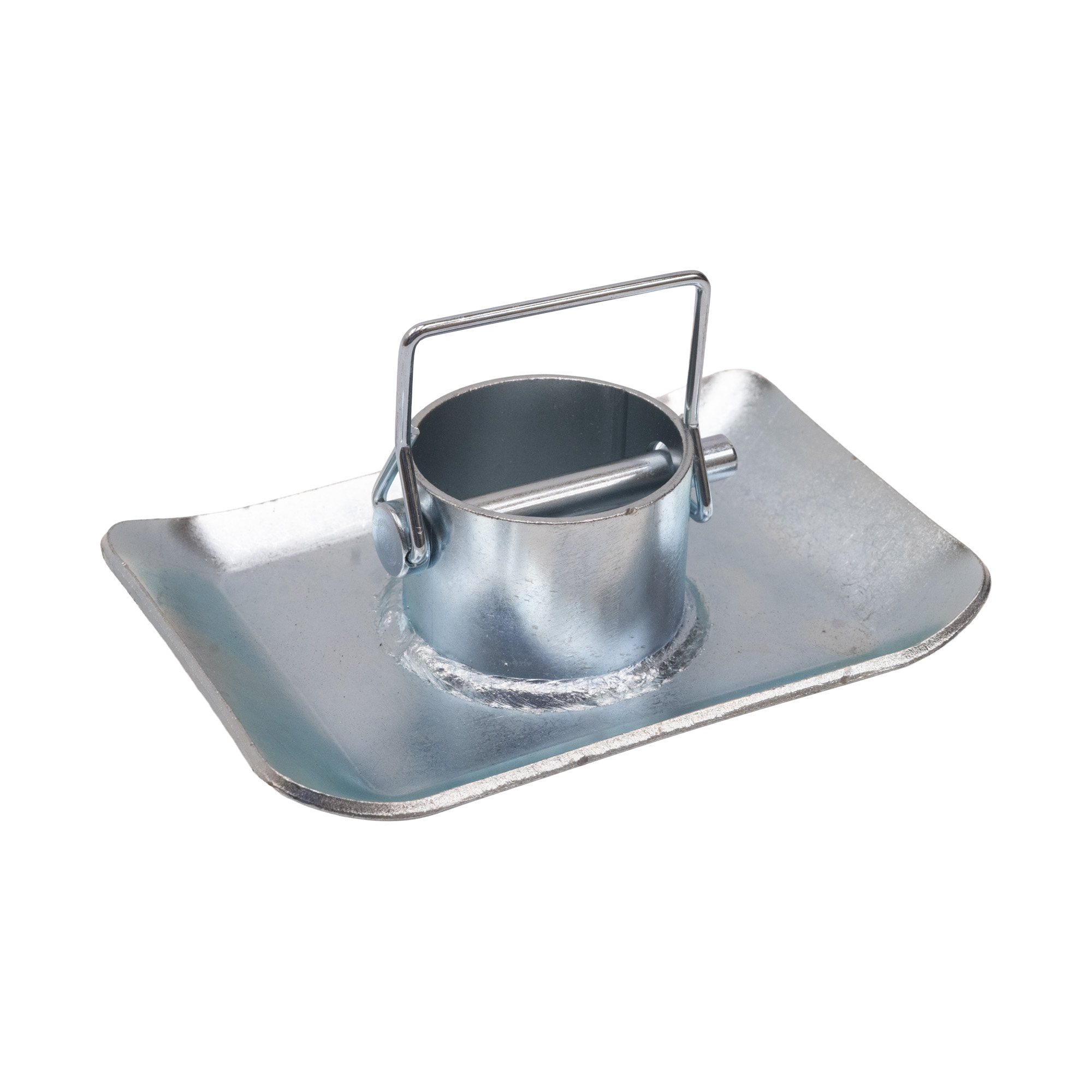 Trailer Jack Component | Jack Foot with Removable Pin | 1.7" height | for 2-5K Round A-frame Jack | 40-005