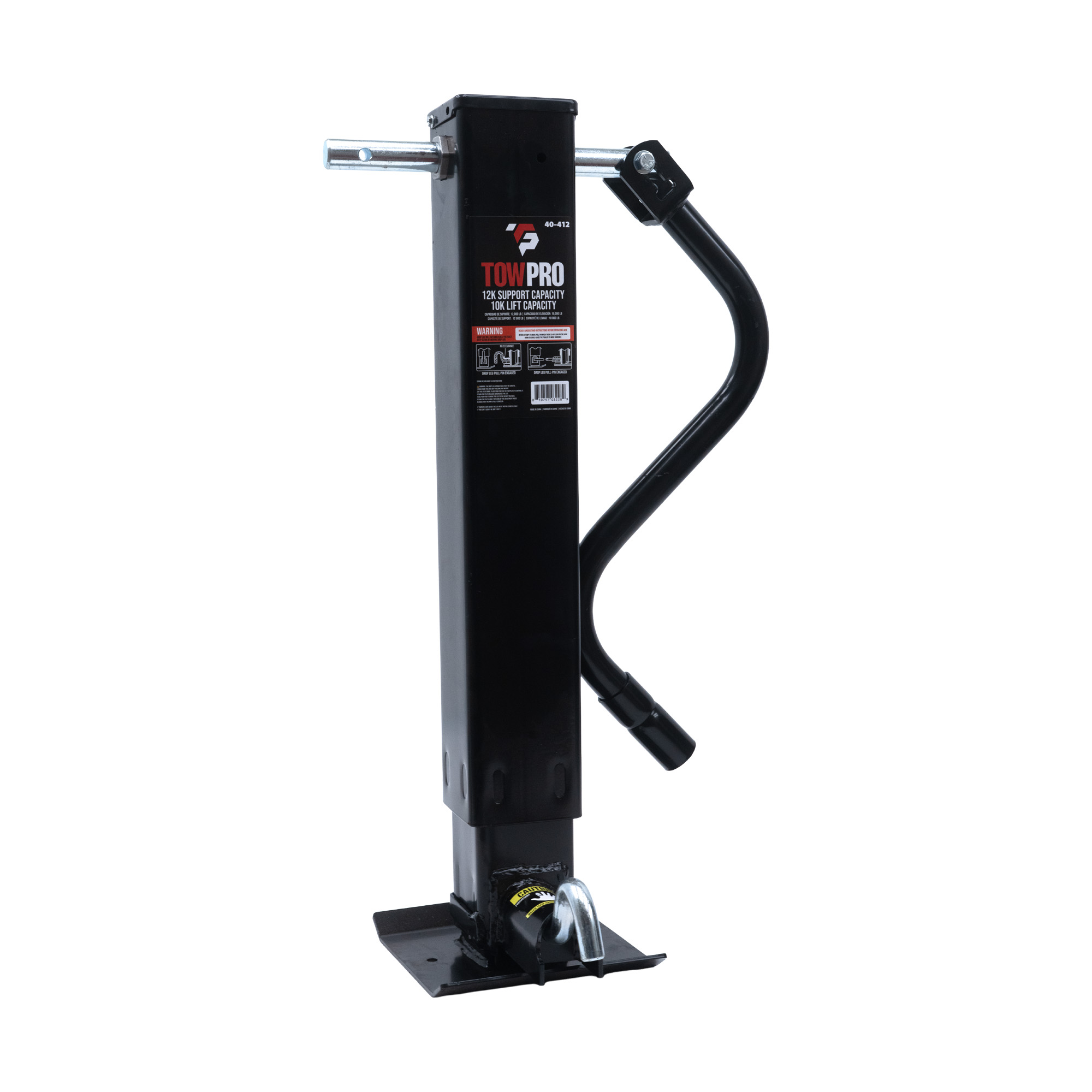 Trailer Jack Component | Jack | Heavy Duty Square | Front Pin | 40-412