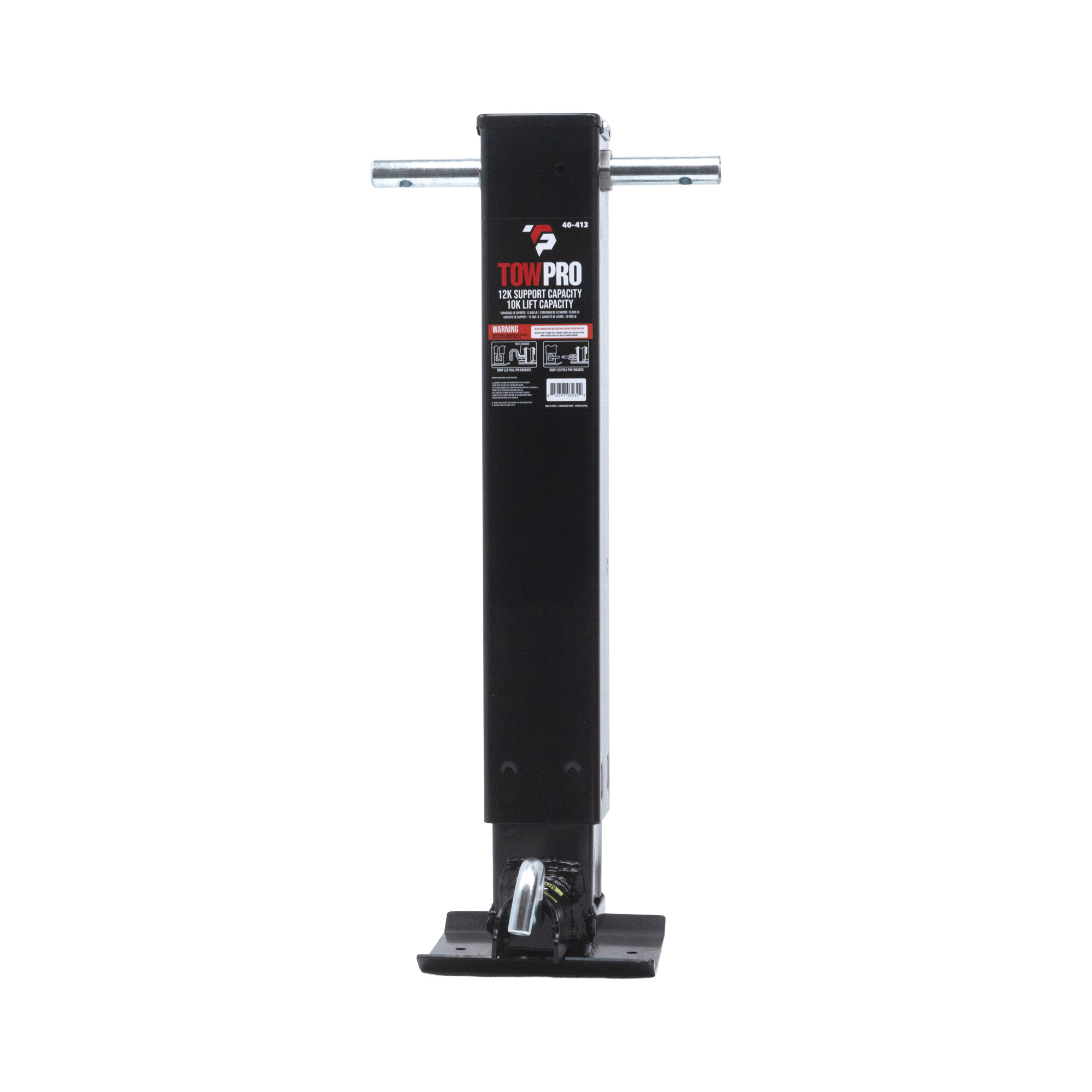 Trailer Jack Component | Jack | Heavy Duty Square | Front Pin | 40-413