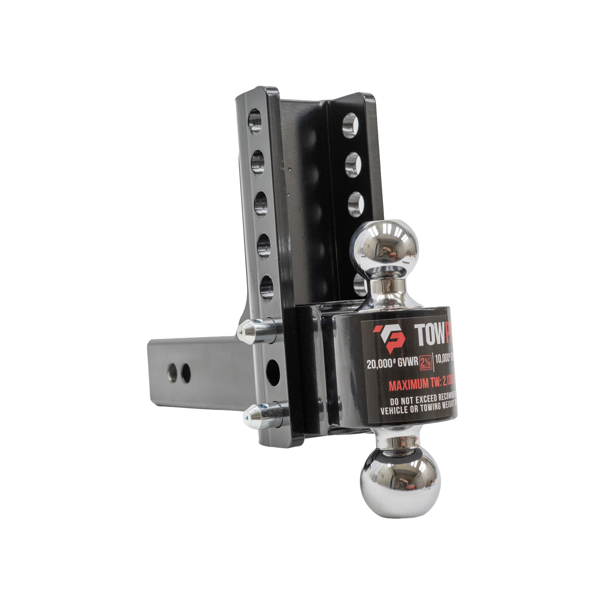 Trailer Hitch Component | Ball Mount | HD Adjustable with Dual Ball | 3" Shank | 60-200