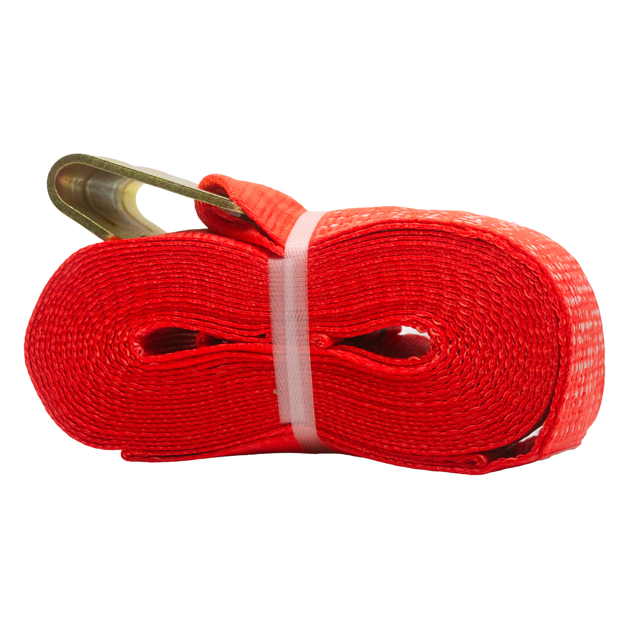 Trailer Cargo Control | Winch Strap 4" x 30' with Flat Hook WLL: 5,400 lbs. Red Web | 80-103