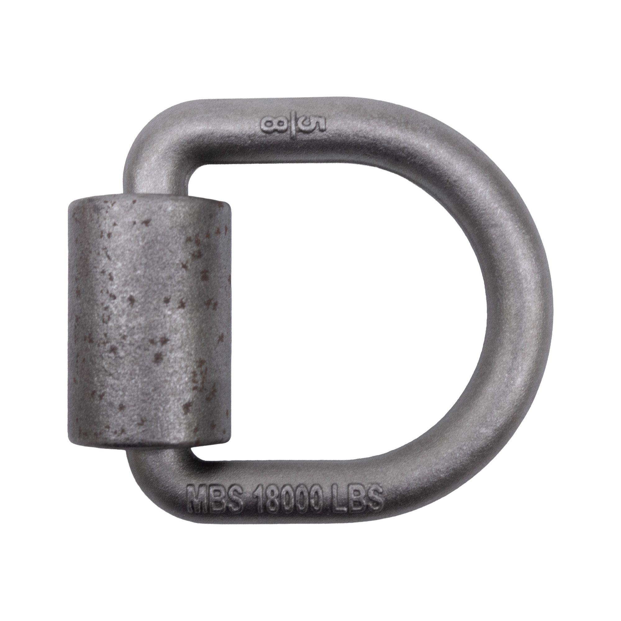 Trailer Body Hardware | D-Ring | 5/8" diameter with weld-on mounting bracket | forged from C1045 steel | 80-300